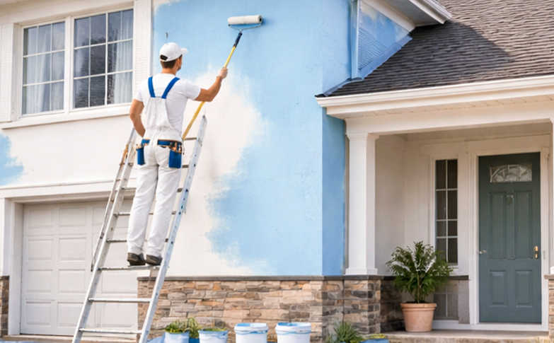 Pintura de fachadas en Santiago de Compostela
